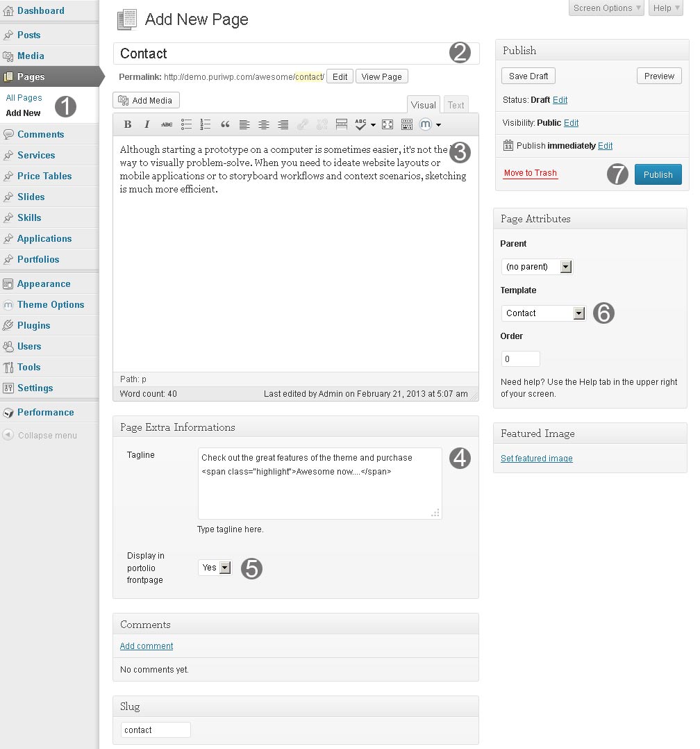 Add New Contact page